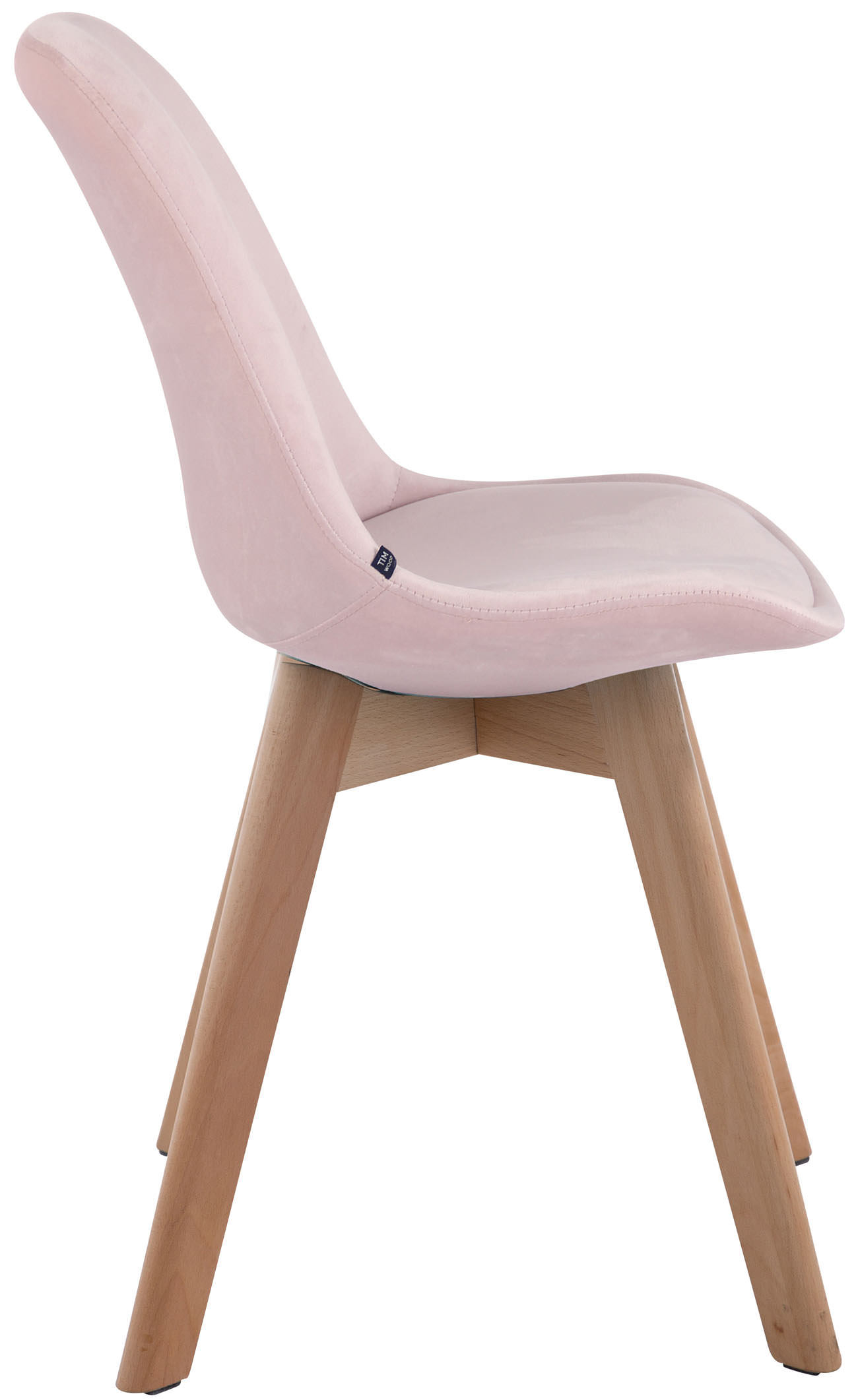 Besucherstuhl Borneo V2 Samt natura, pink