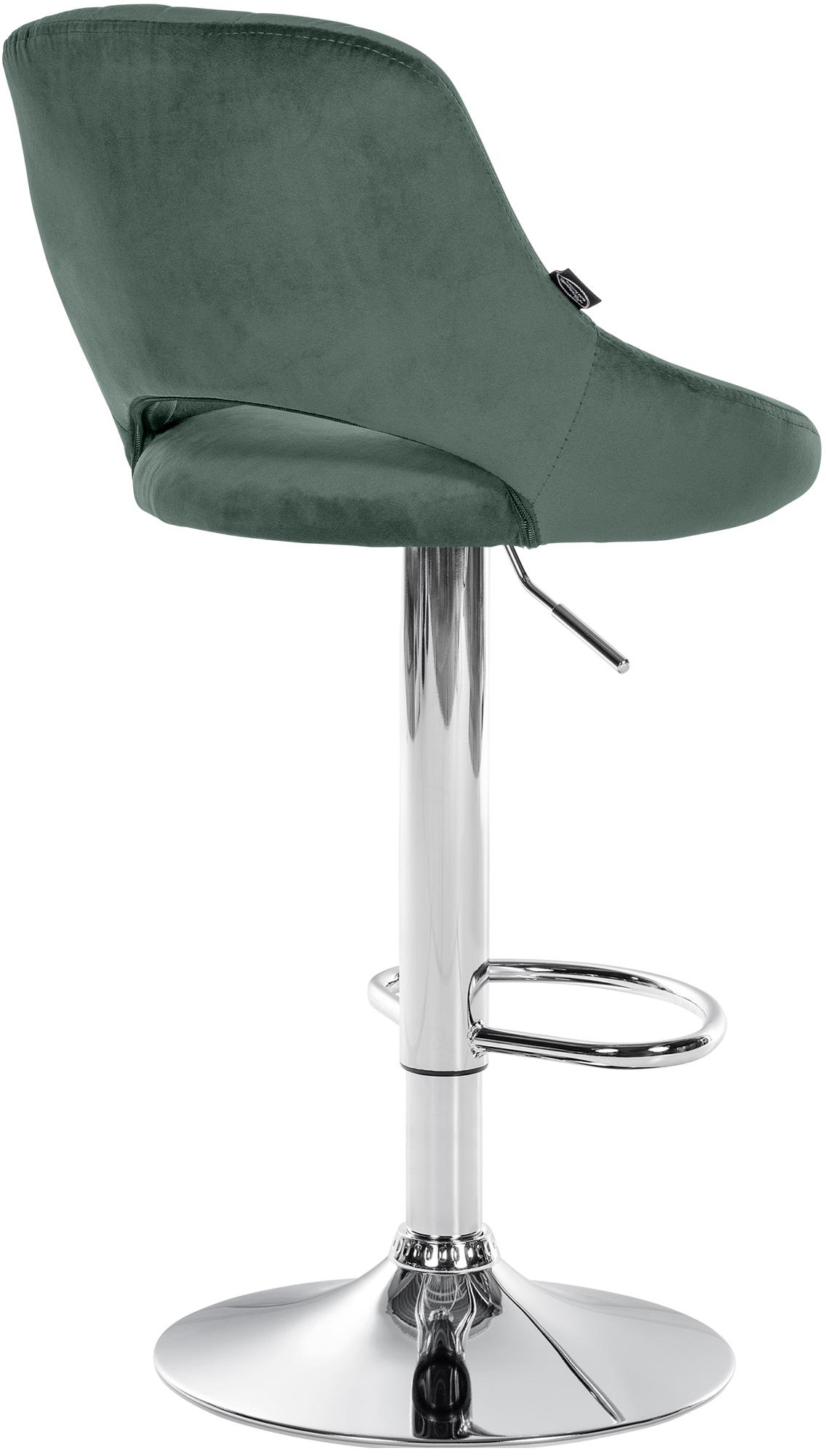 2er Set Barhocker Milet Samt C, grün