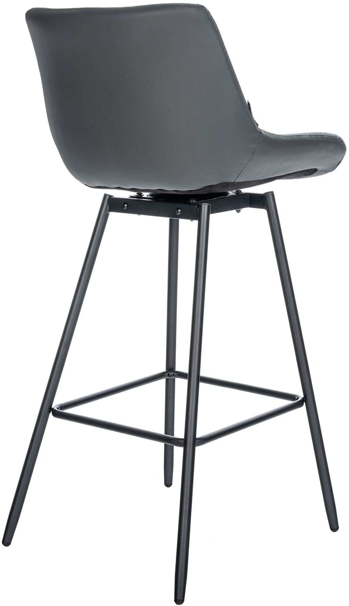 Barhocker Weston Schwenkbar Kunstleder, grau