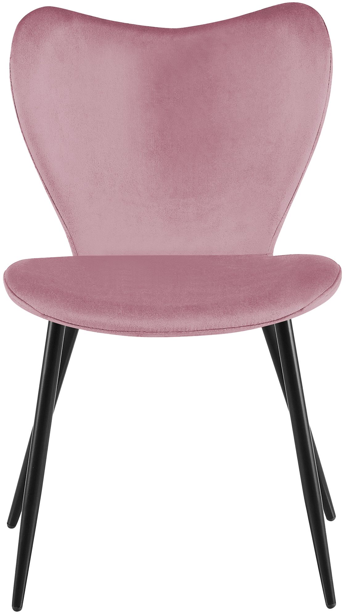 Esszimmerstuhl Maika Samt, rosa
