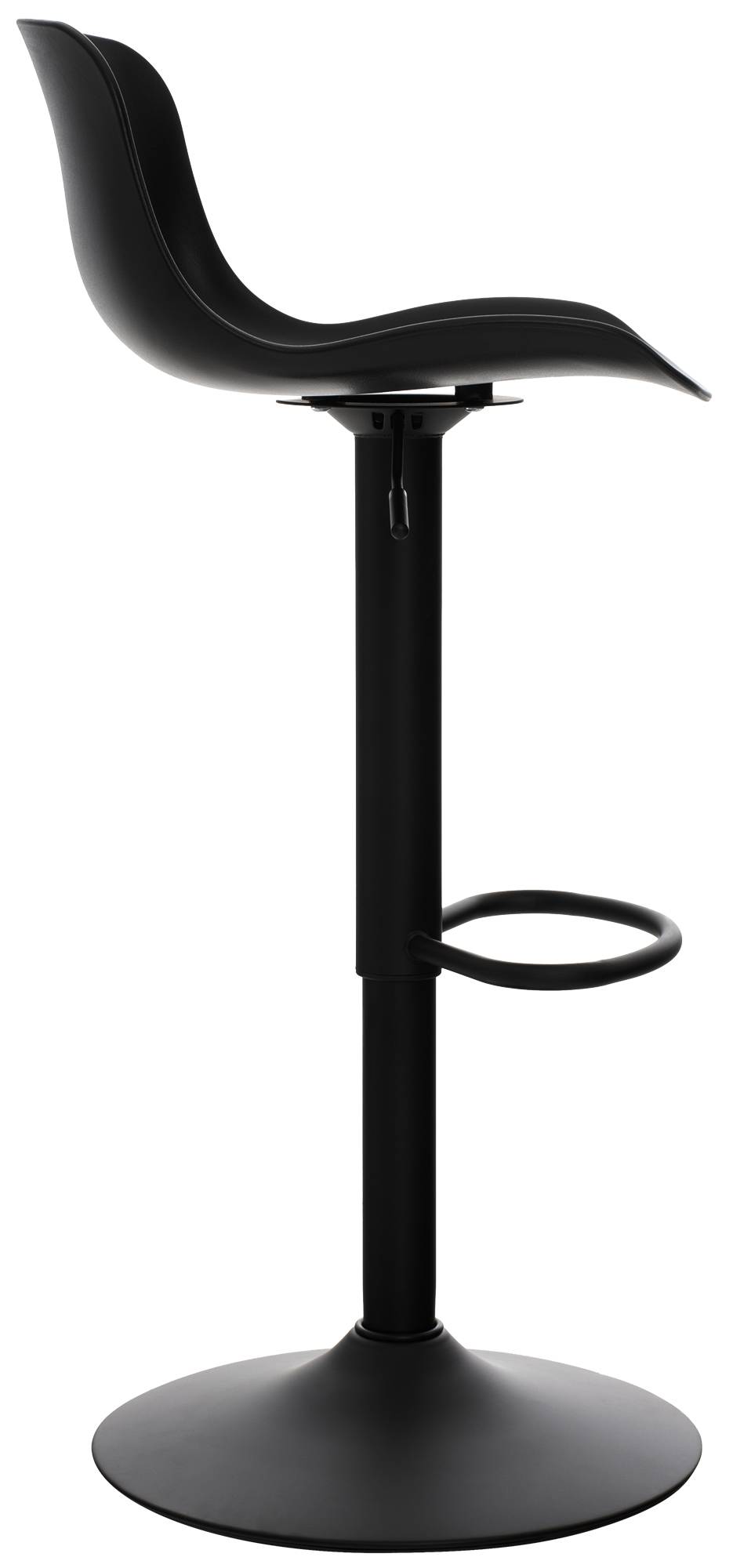 2er Bartisch Set Velor Kunststoff, schwarz