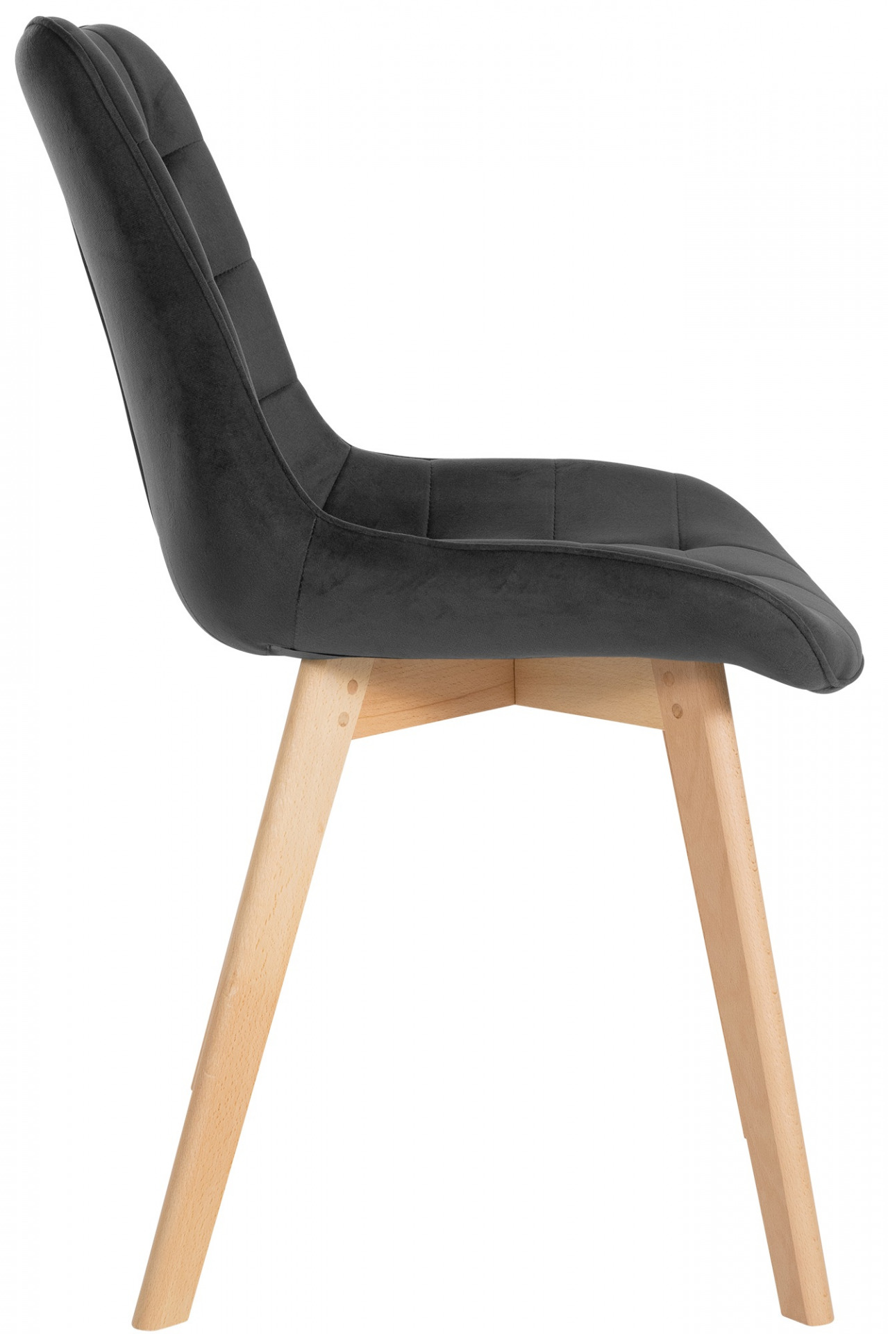 2er Set Stühle Brook Samt, schwarz