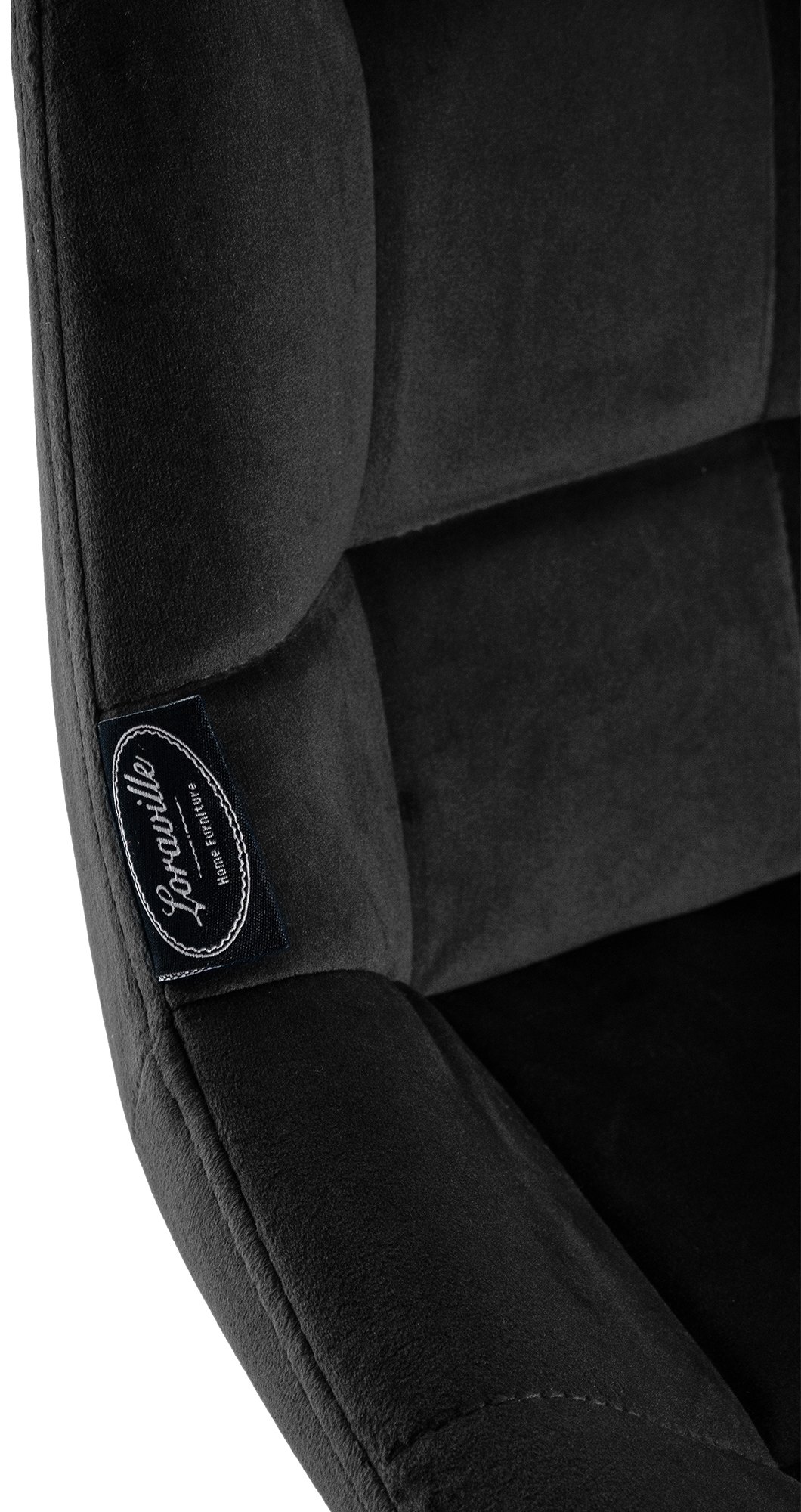 Barhocker Weston Samt, schwarz