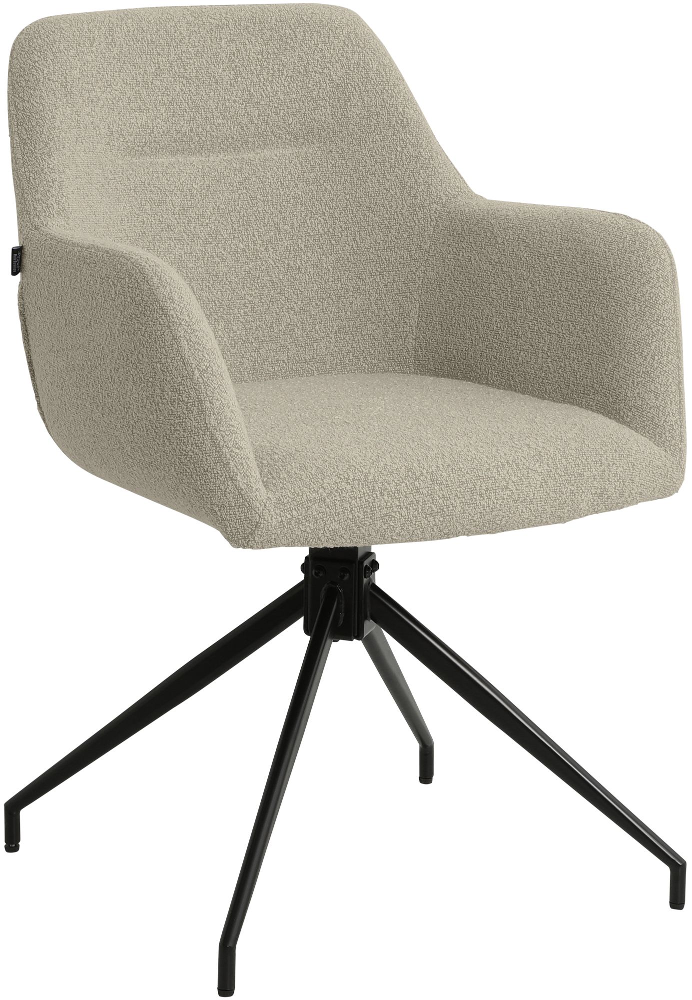 Esszimmerstuhl Merlinda Stoff Teddy, taupe