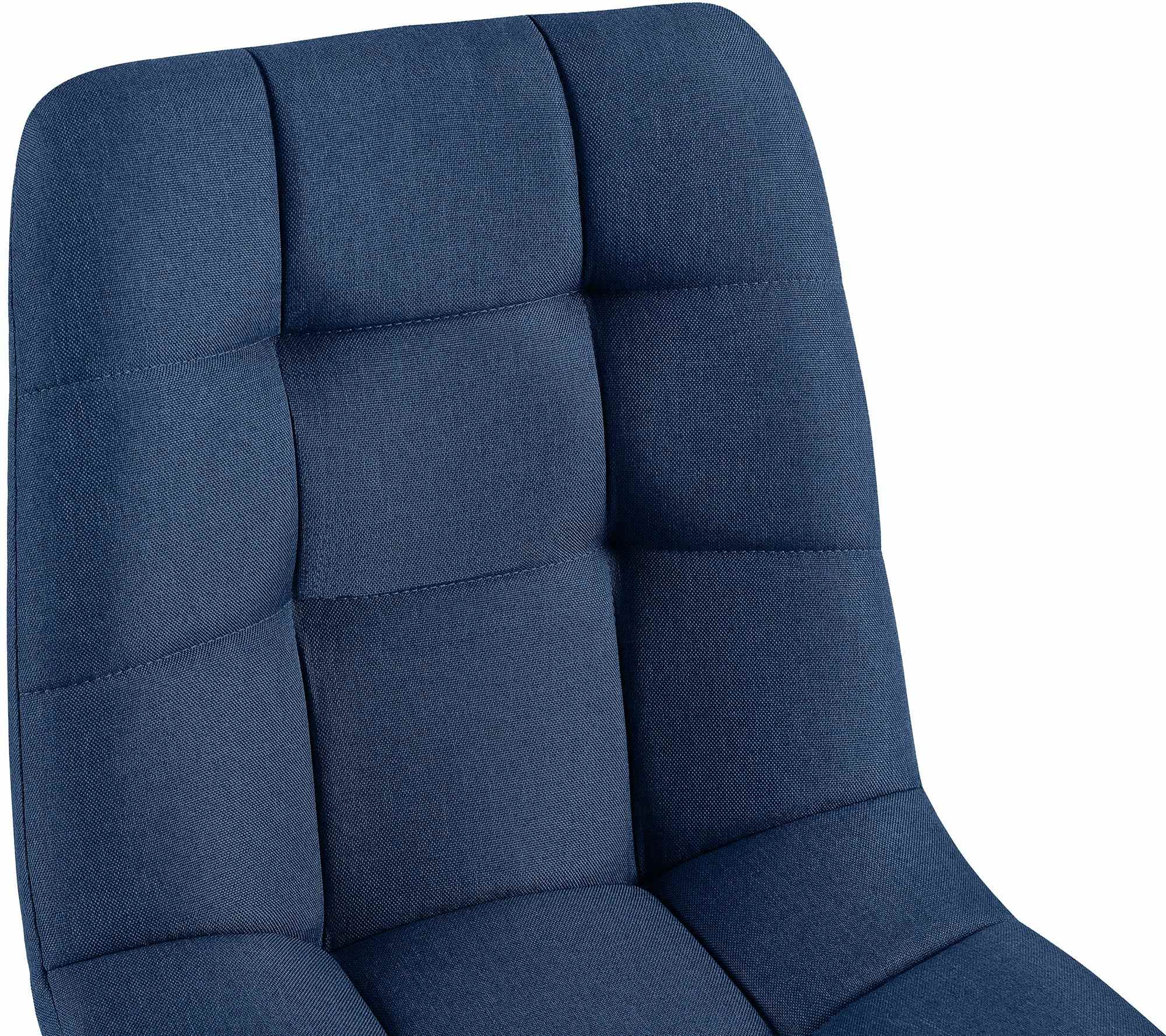 4er Set Esszimmerstühle Antibes Stoff, blau