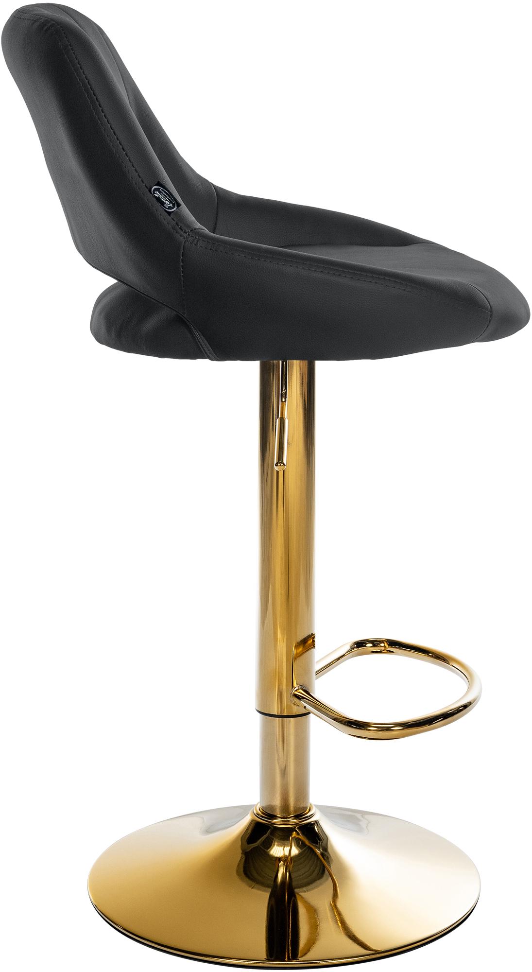 2er Set Barhocker Milet Kunstleder G, schwarz