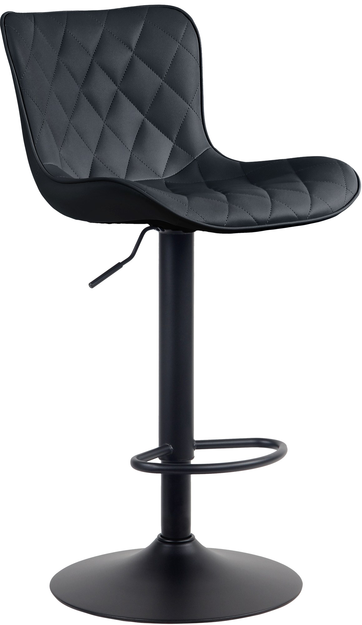 Barhocker Emma Kunstleder, schwarz