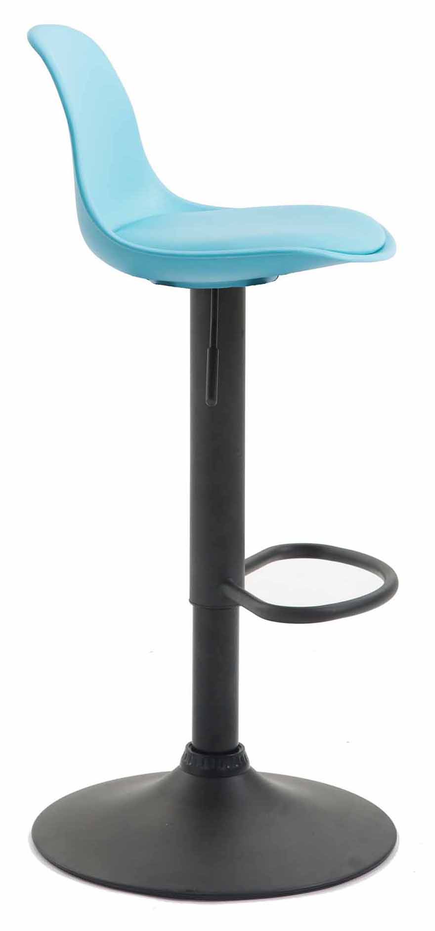 2er Set Barhocker Kiel Kunststoff schwarz, blau