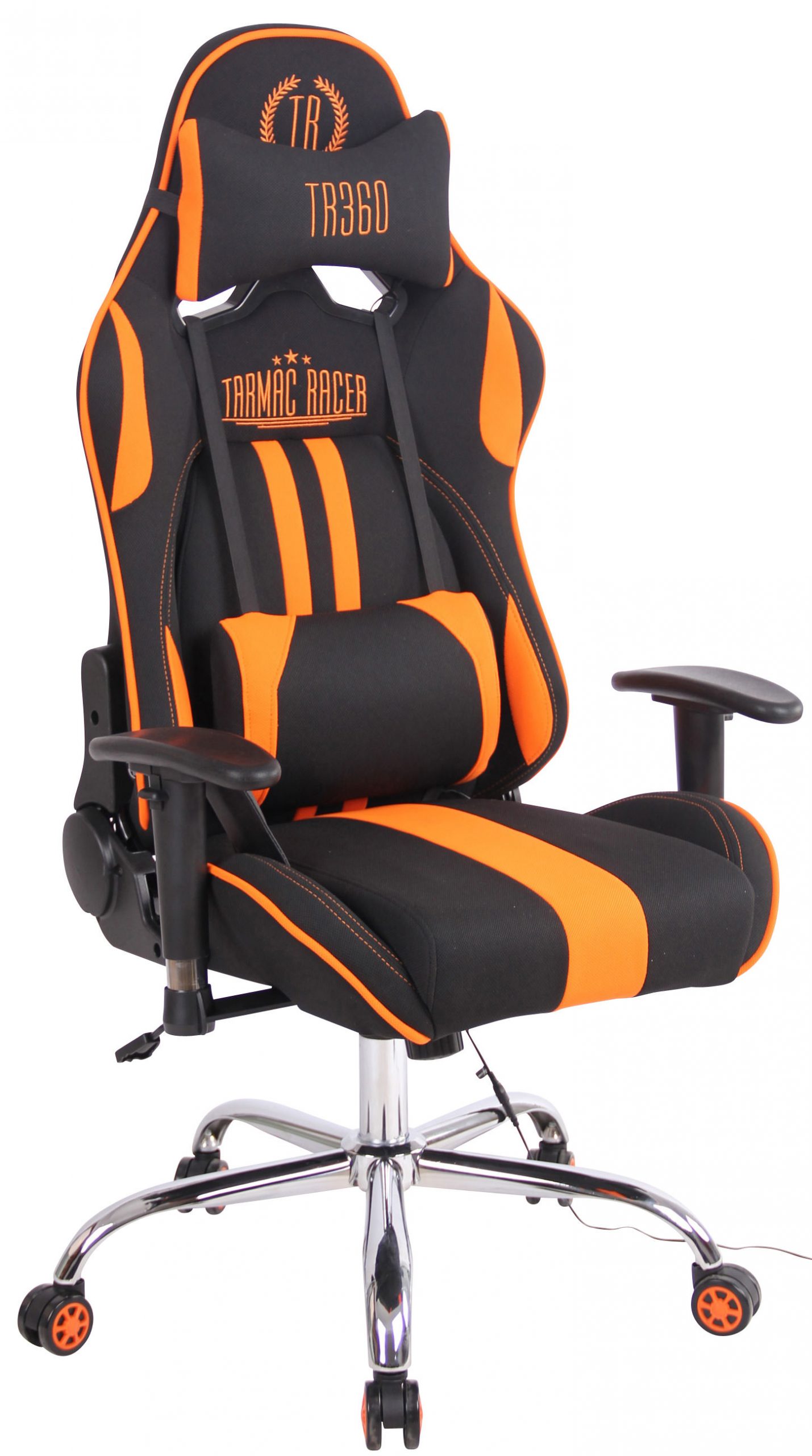 Bürostuhl Limit XM Stoff, schwarz/orange