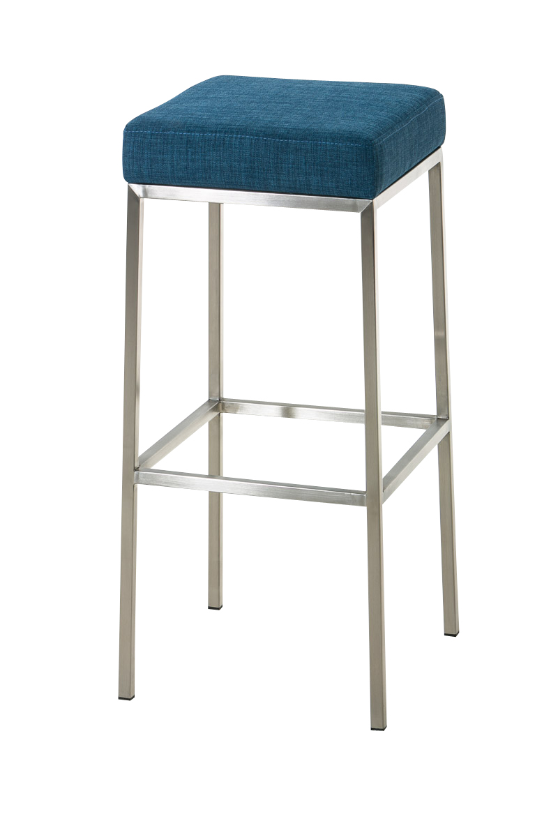Barhocker Montreal E80 Stoff, blau