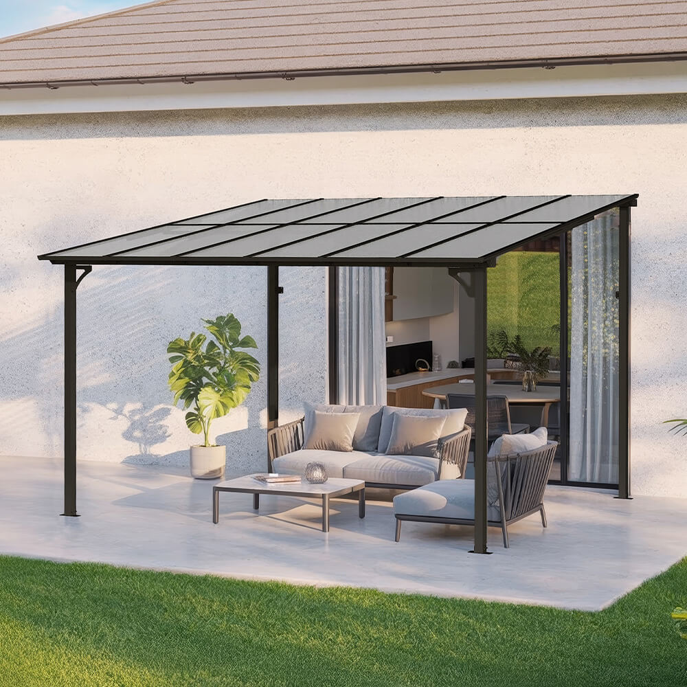 Terrassenüberdachung ECO Anthrazit - 300 x 360 cm