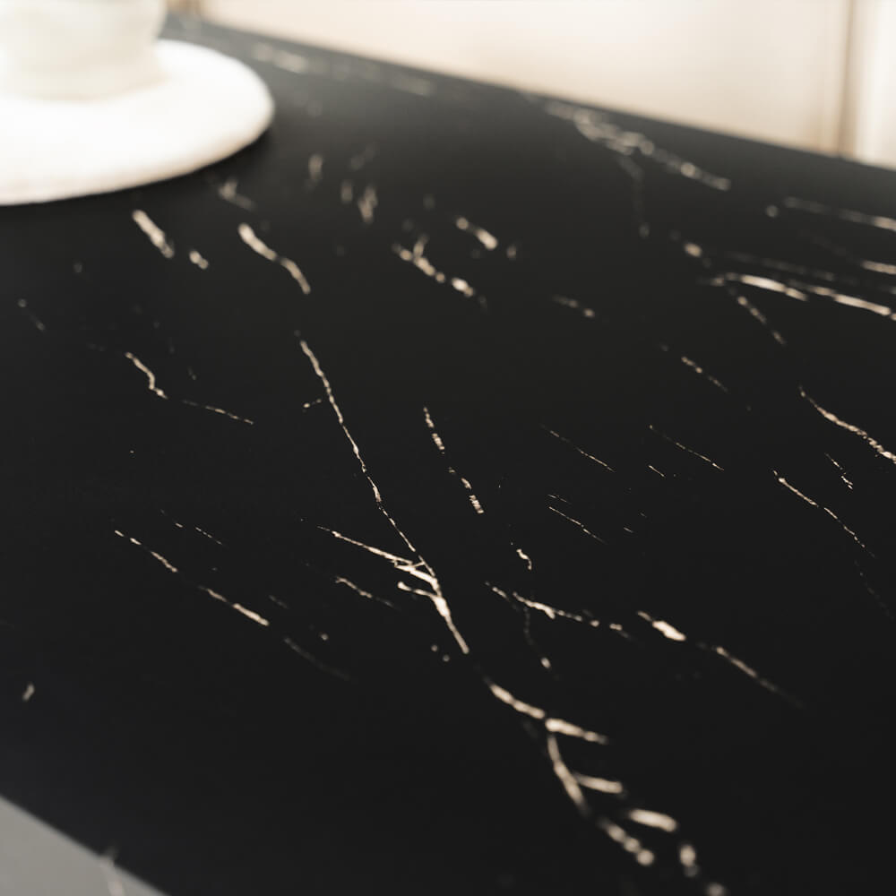 Couchtisch Marmor AMIRI XXL - 120 x 80 cm Schwarz