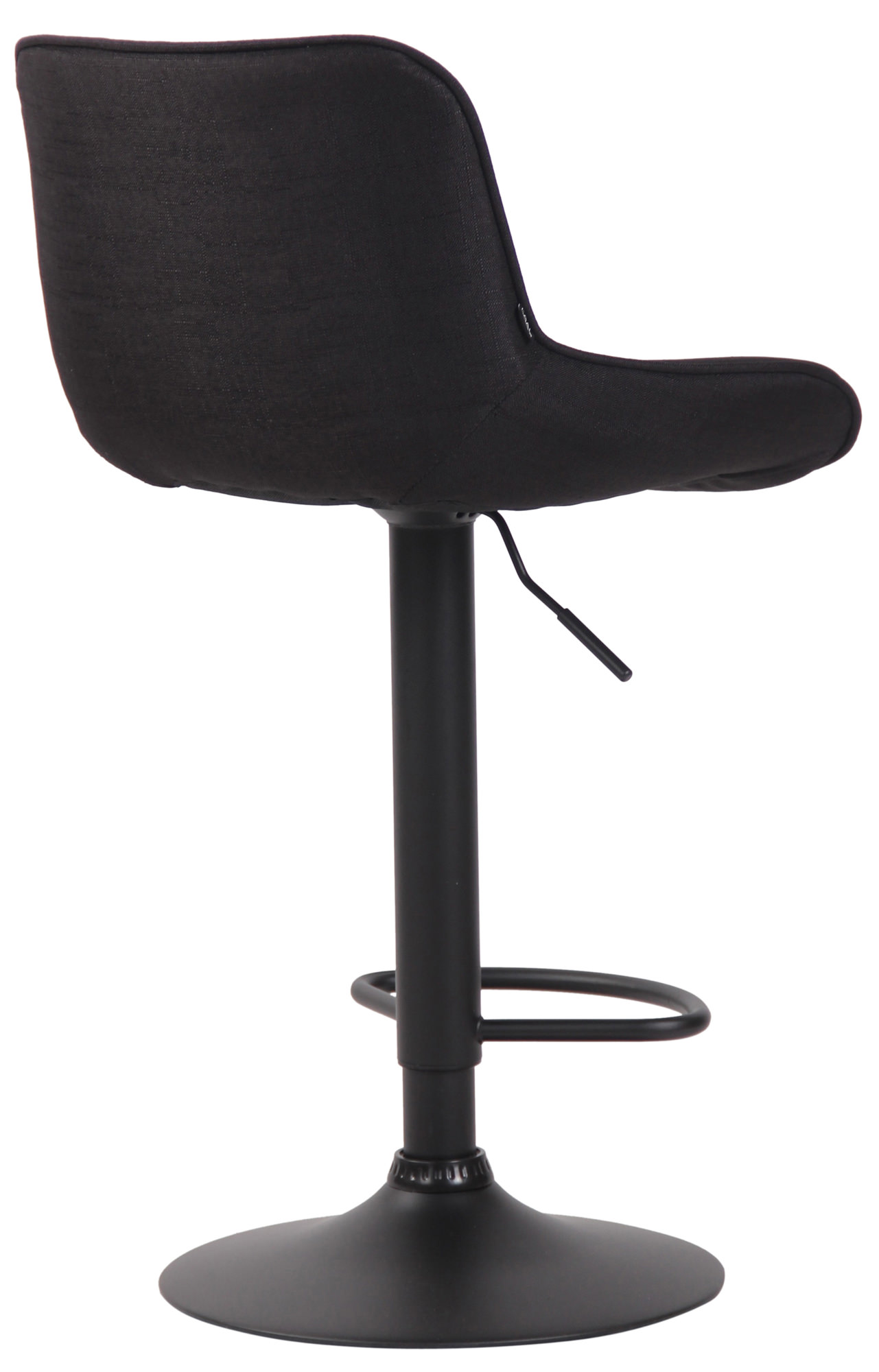 Barhocker Lentini Stoff schwarz, schwarz