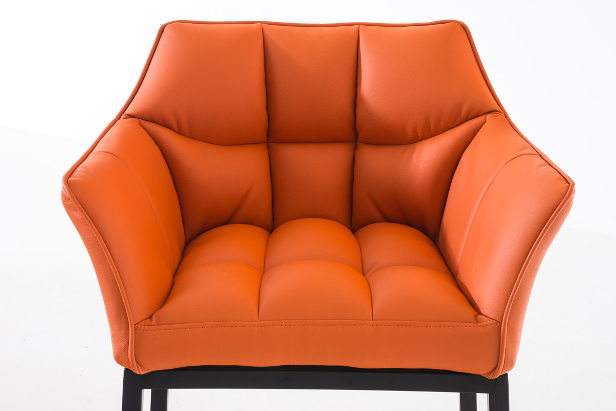 Barhocker Damaso B mit 4-Fuß Gestell, orange