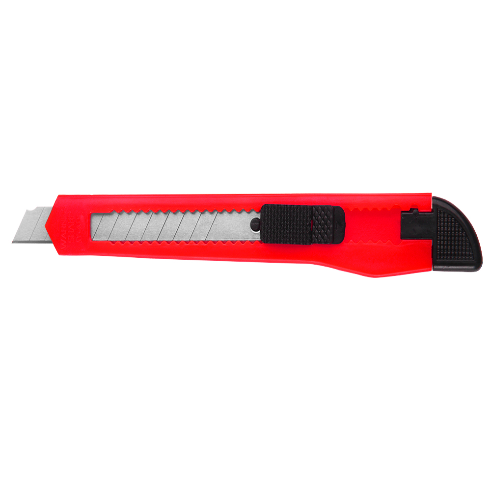 Cuttermesser 50er-Set Rot mit Abbrechklingen