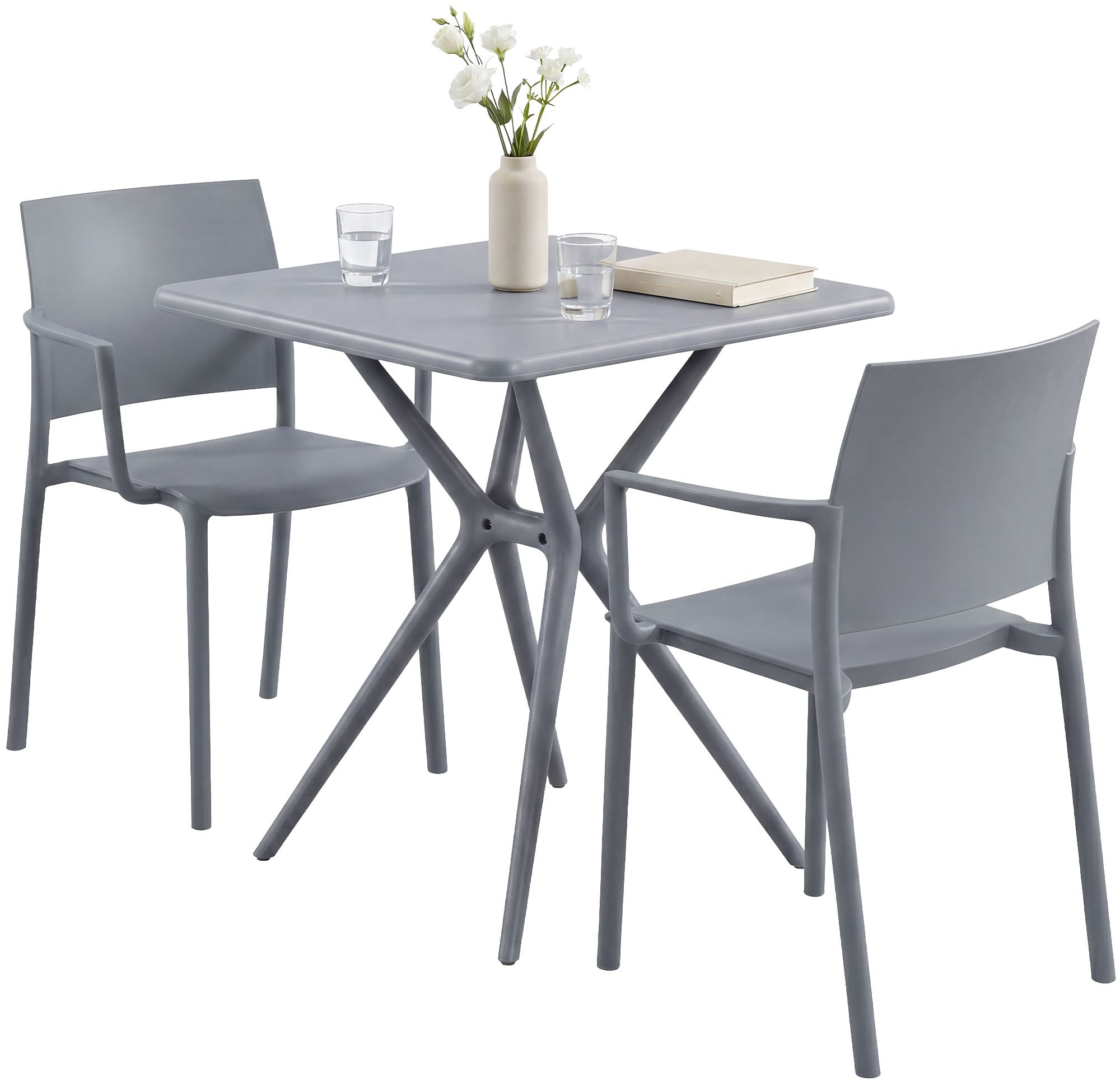 Gartenmöbel-Set Pula, grau