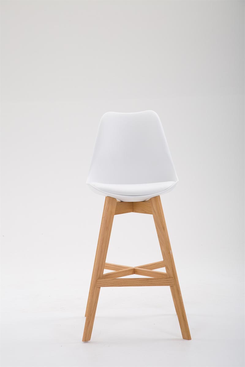 Barhocker Cannes Kunststoff Natura, weiß