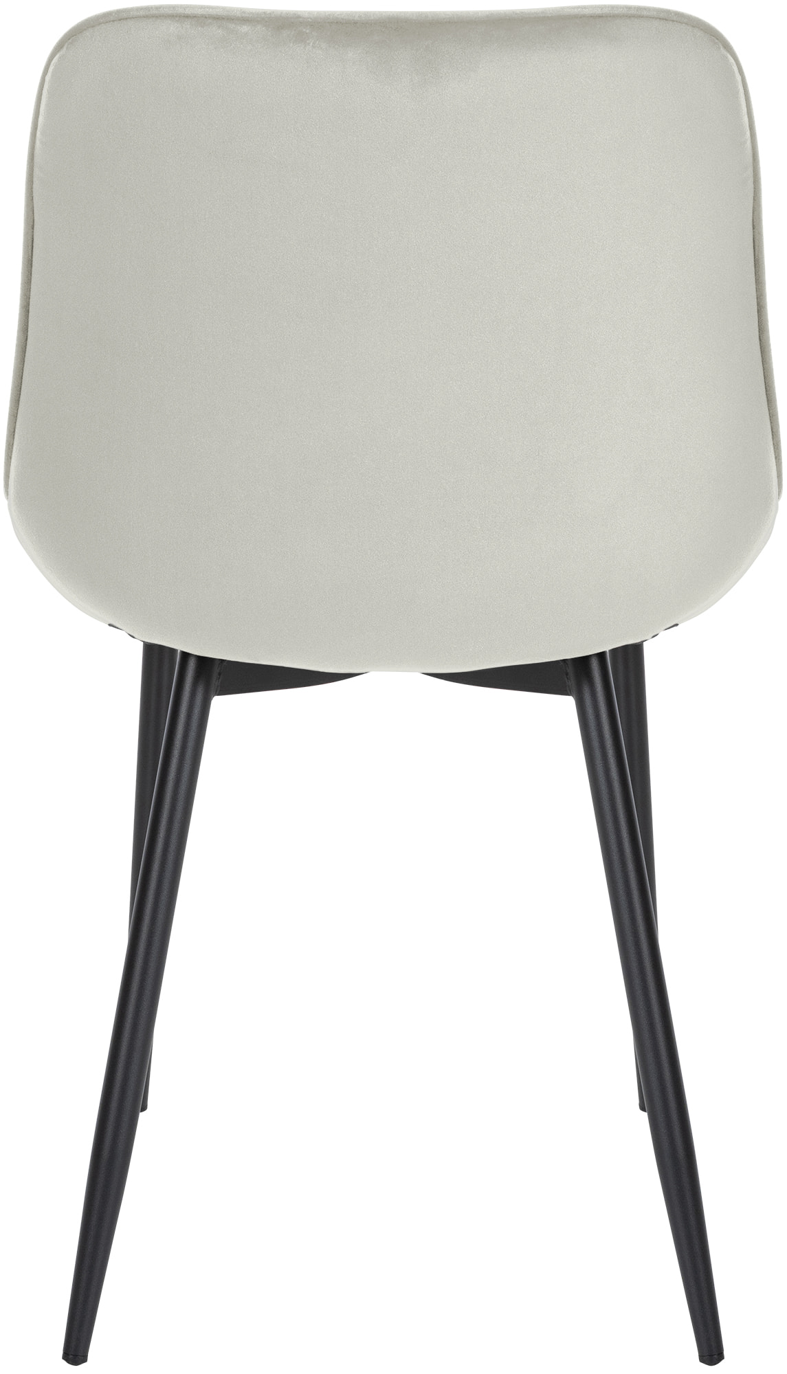 4er Set Stühle Springs Samt, creme