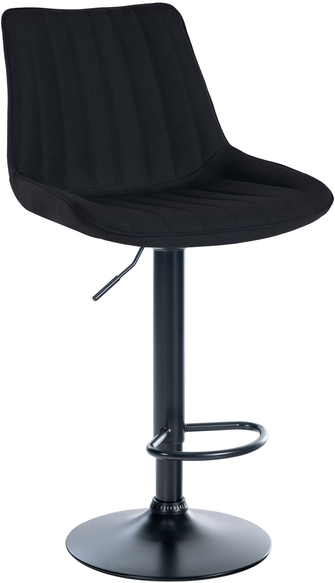 Barhocker Toni Stoff schwarz, schwarz