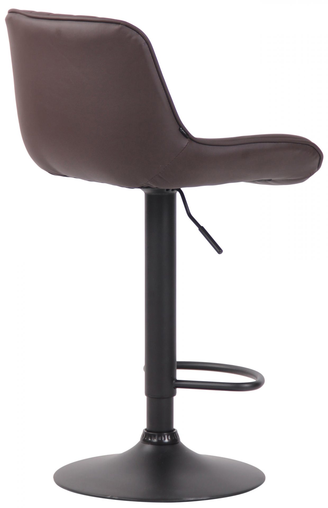 2er Set Barhocker Lentini Kunstleder schwarz, braun