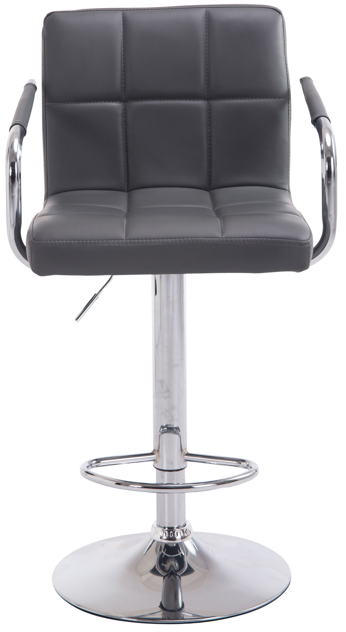 2er Set Barhocker Lucy V2 chrom, grau