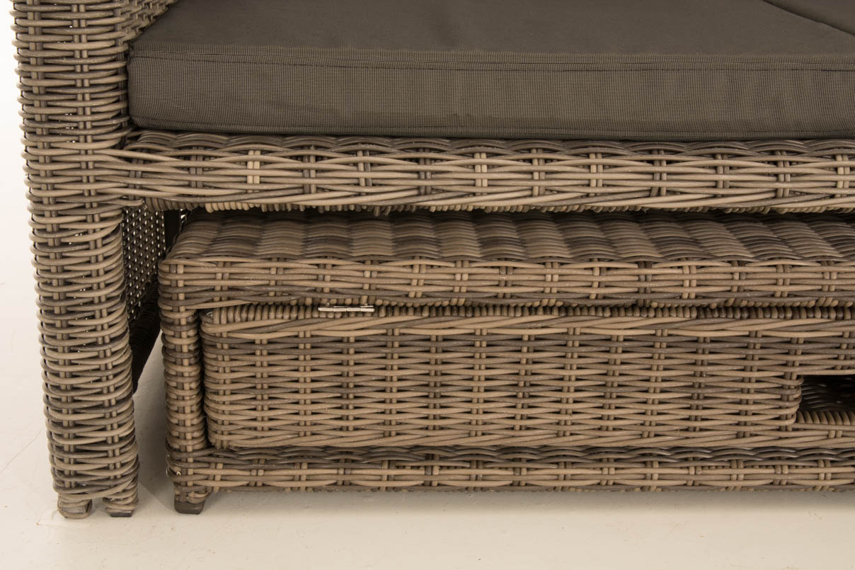 Sofa Ancona Anthrazit 5mm, grau-meliert