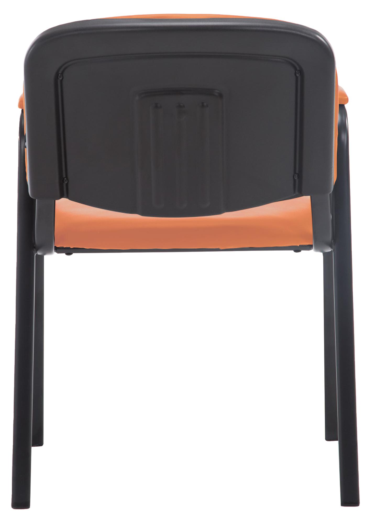 Besucherstuhl Ken PRO Kunstleder, orange