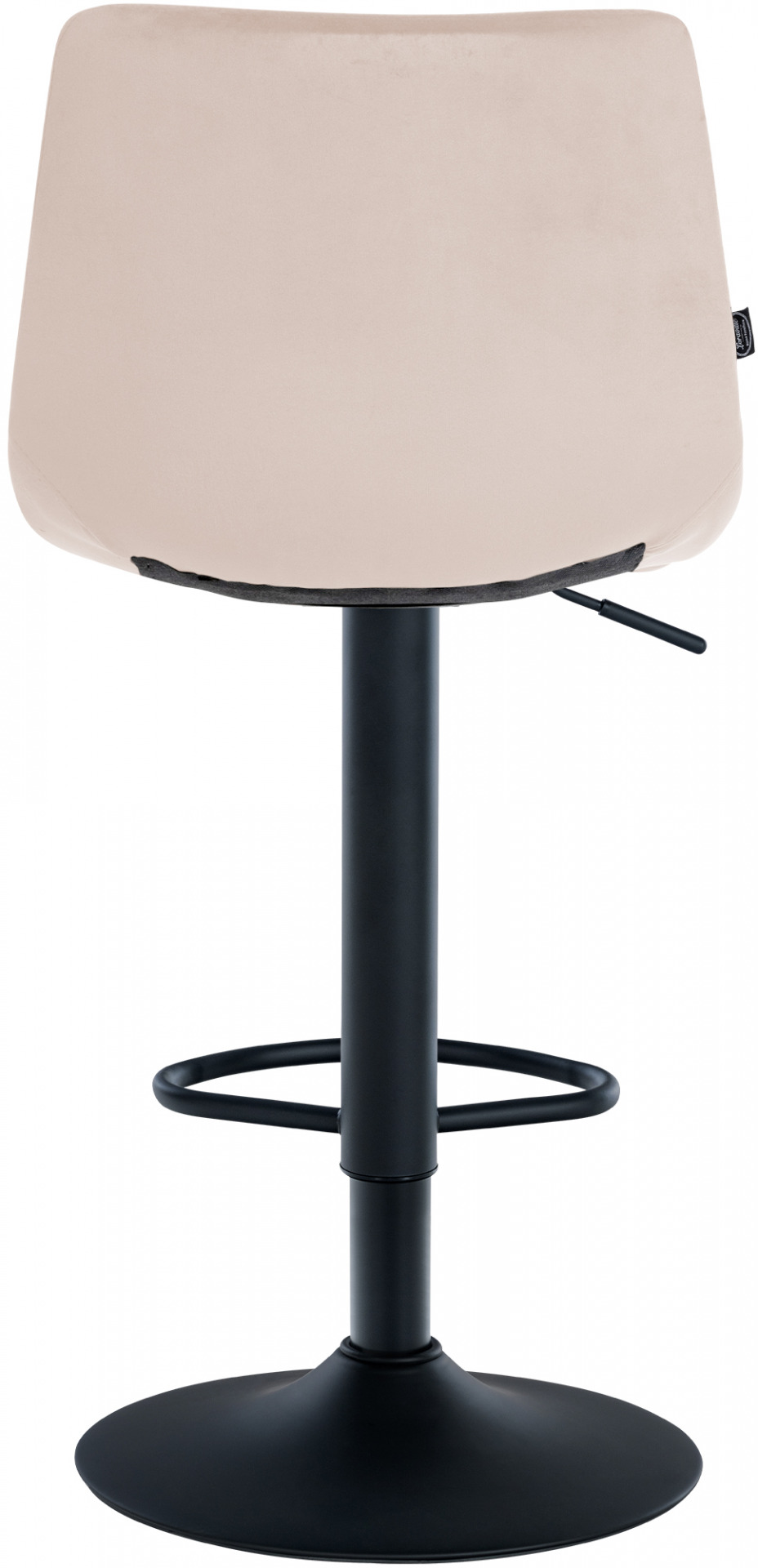 Barhocker Jerry Samt schwarz, beige