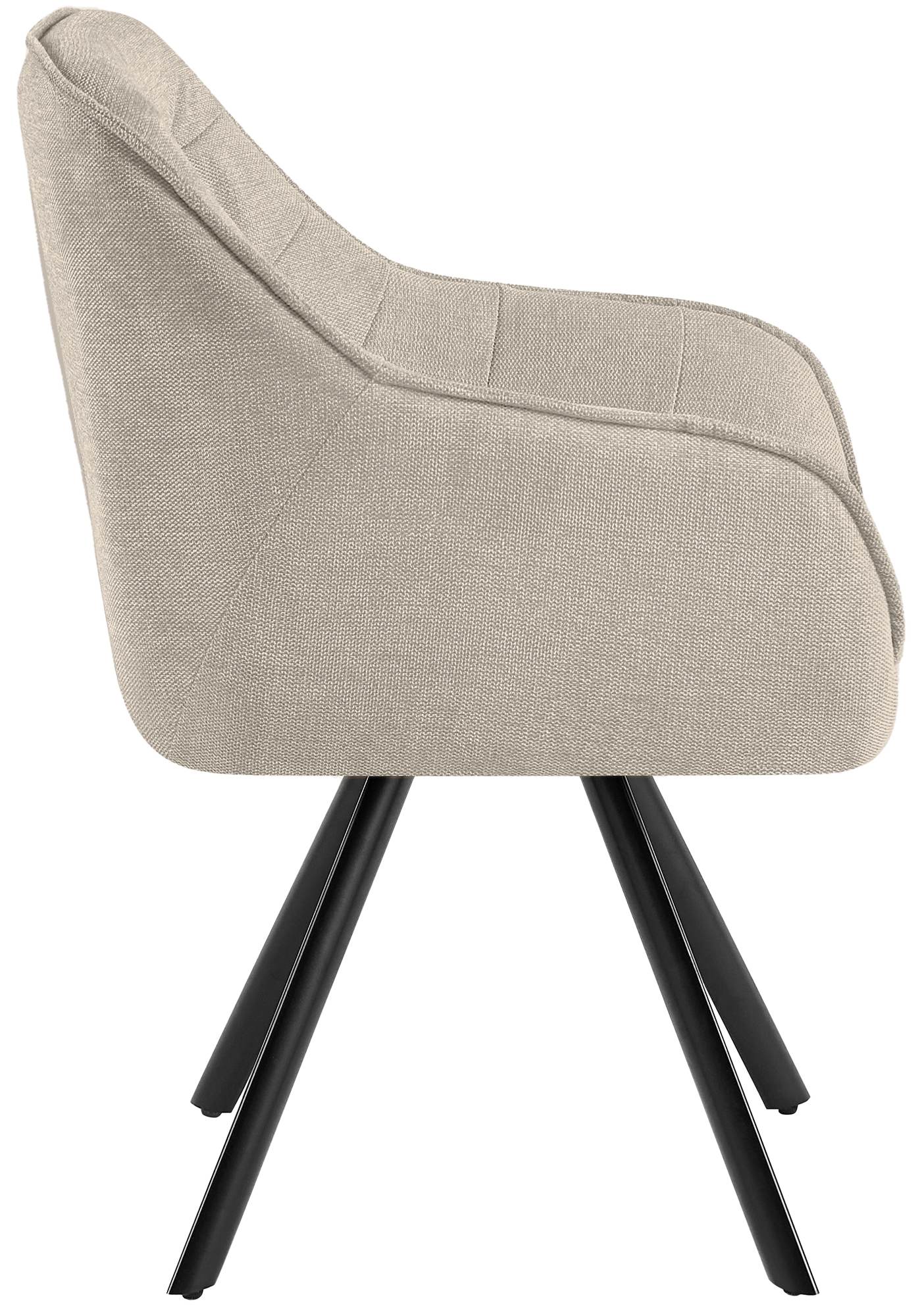 Stuhl Pettuli Stoff, creme
