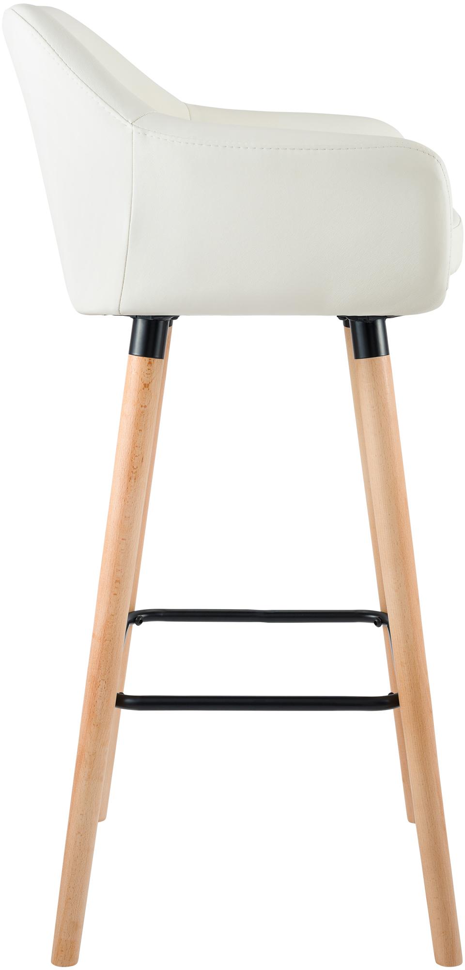 Barhocker Grant Kunstleder, creme