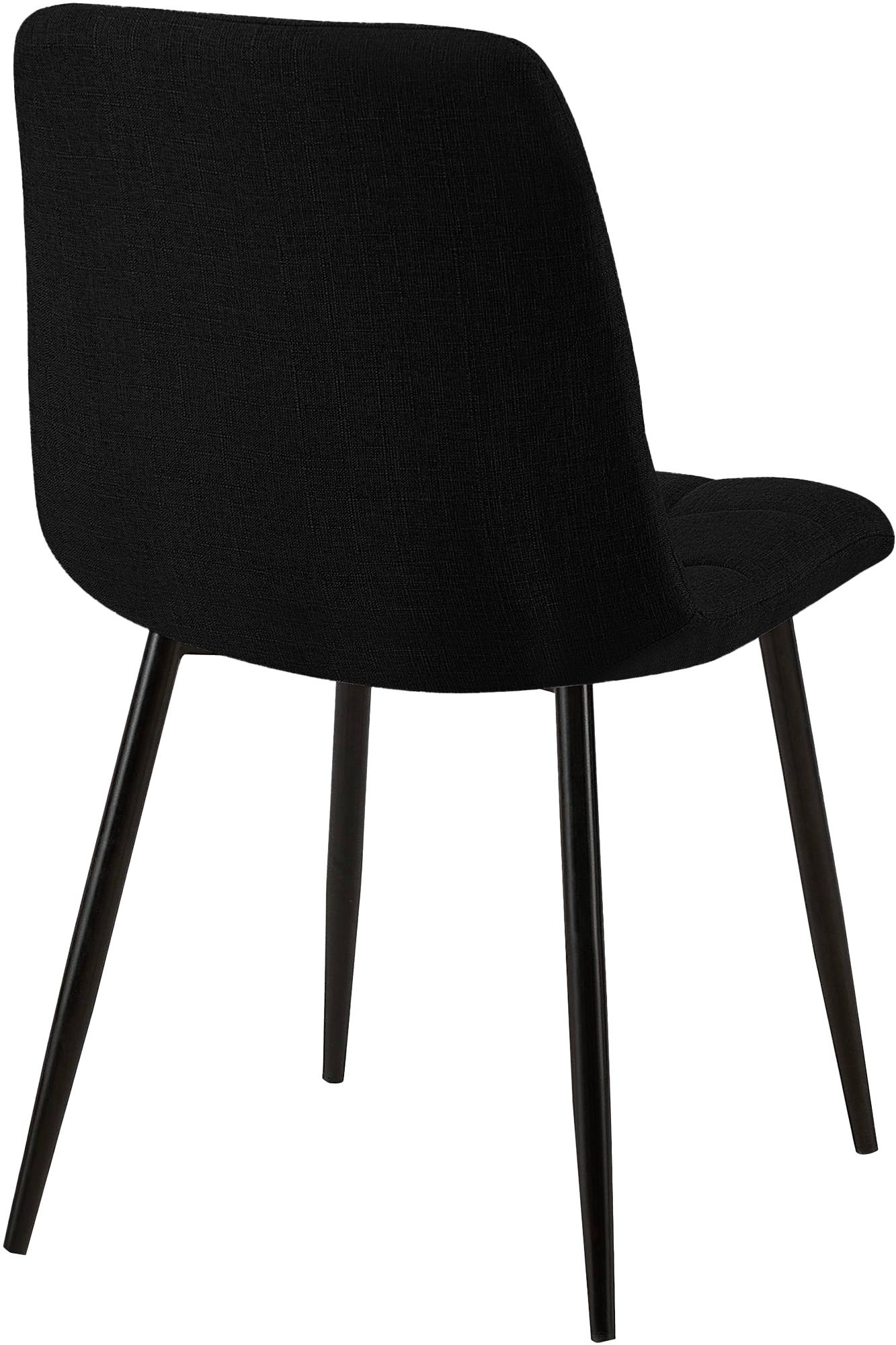 Esszimmerstuhl Tilde Stoff, schwarz