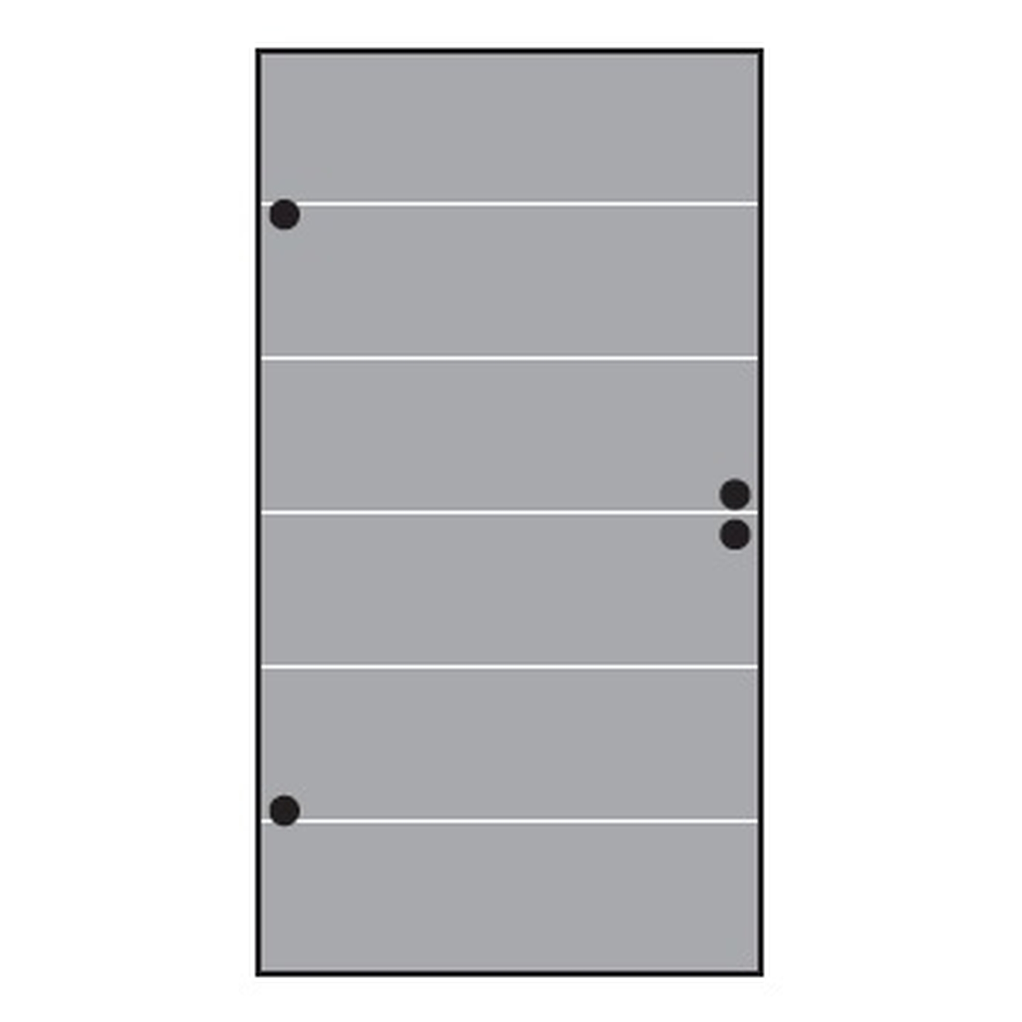 VETRO TÜR-Glasscheibe, 987 x 1800 mm, DIN Links, Streifen Dekor 82 satiniert
