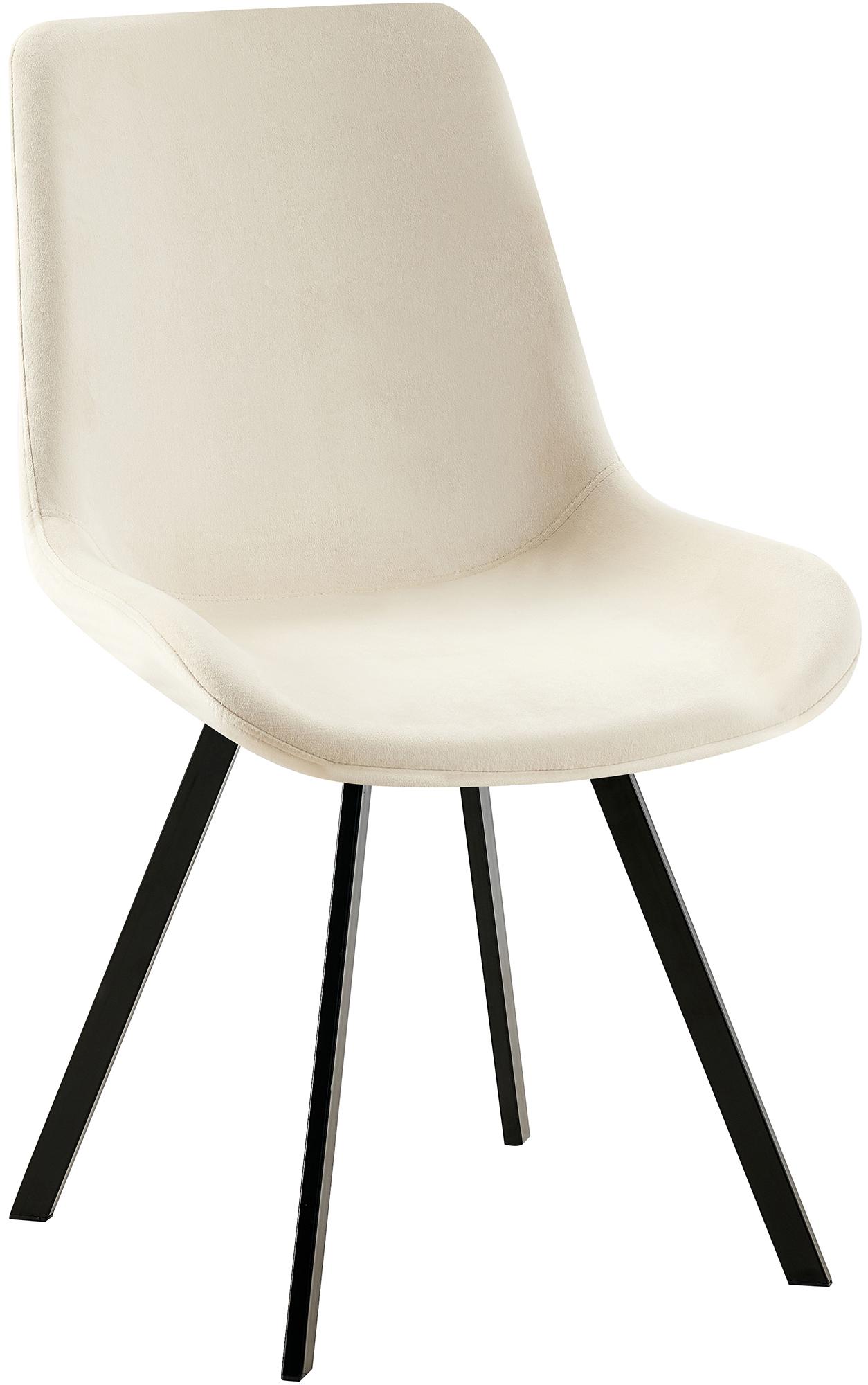 Esszimmerstuhl Lewes Samt, creme