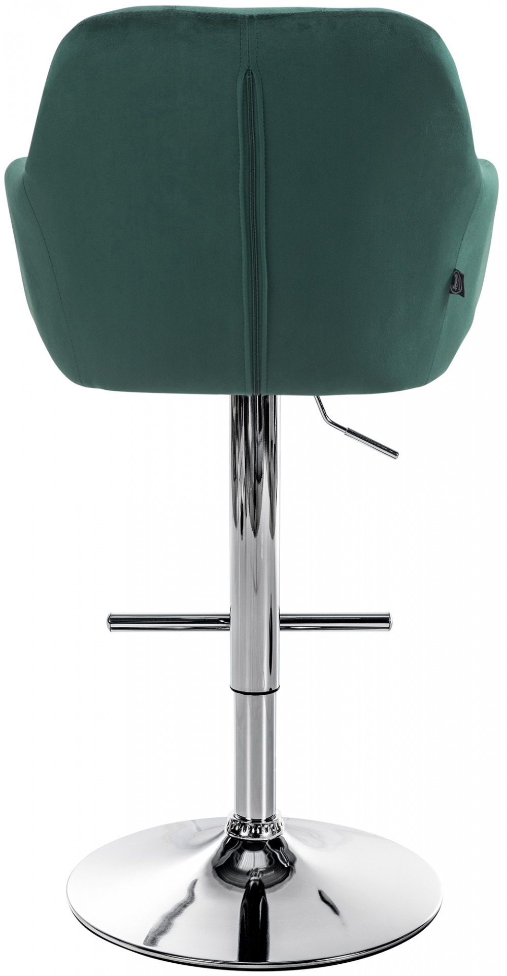 Barhocker Natoma Samt chrom, grün