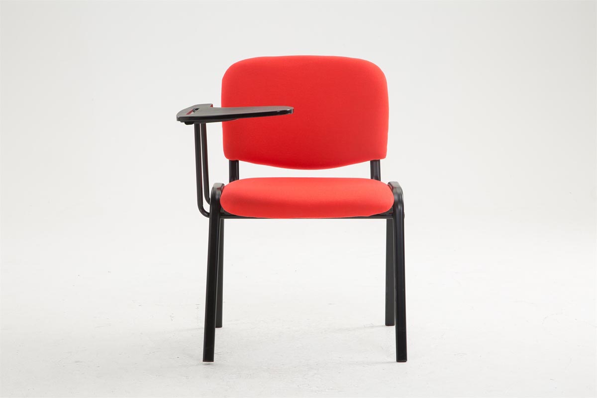 Stuhl Ken mit Klapptisch Stoff, rot