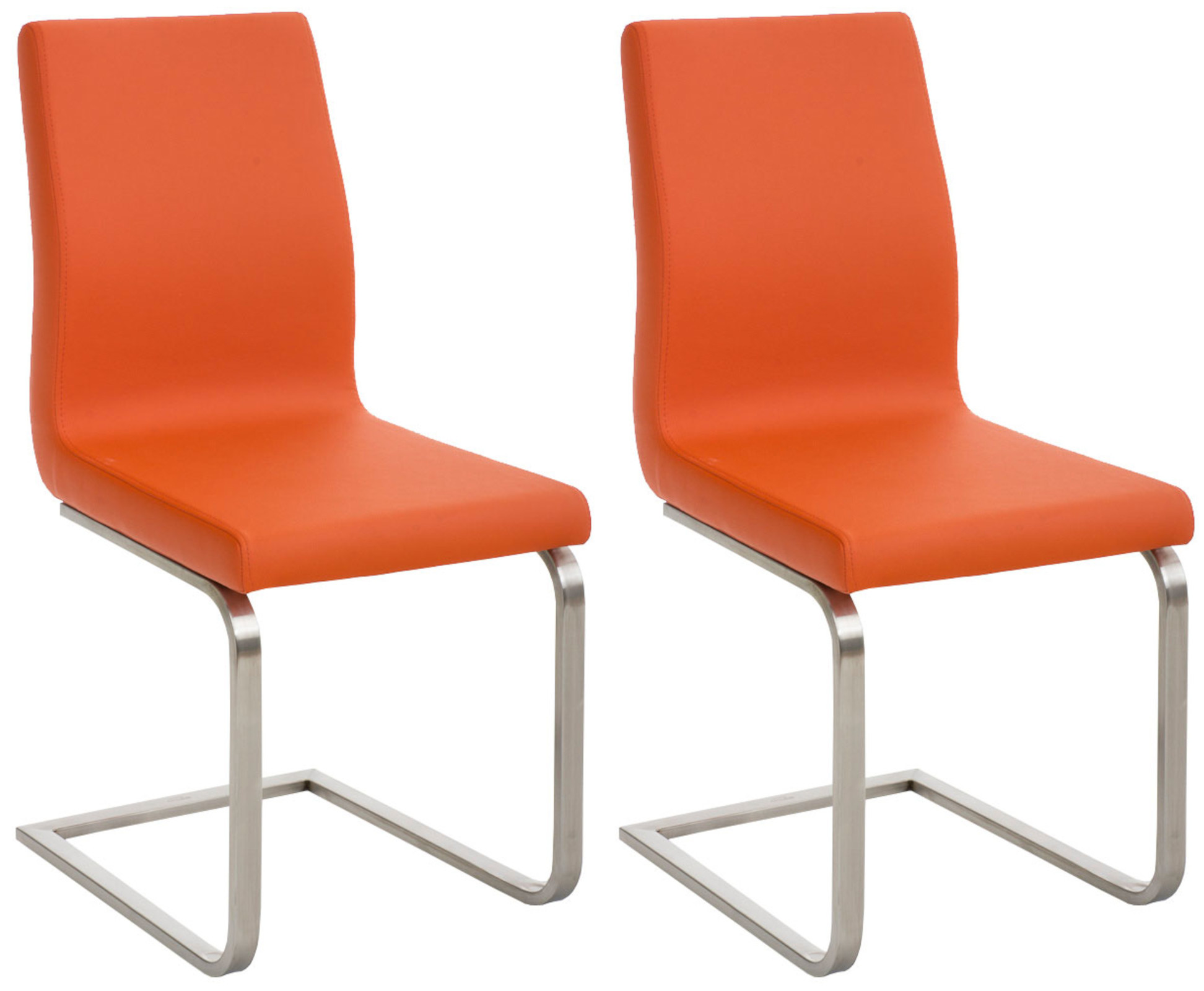 2er Set Esszimmerstühle Belfort, orange