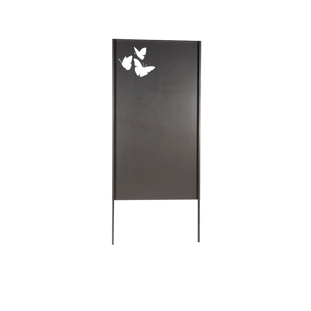 Sichtschutz aus Qualitätsstahl BUTTERFLY - Rostoptik - Made in Germany