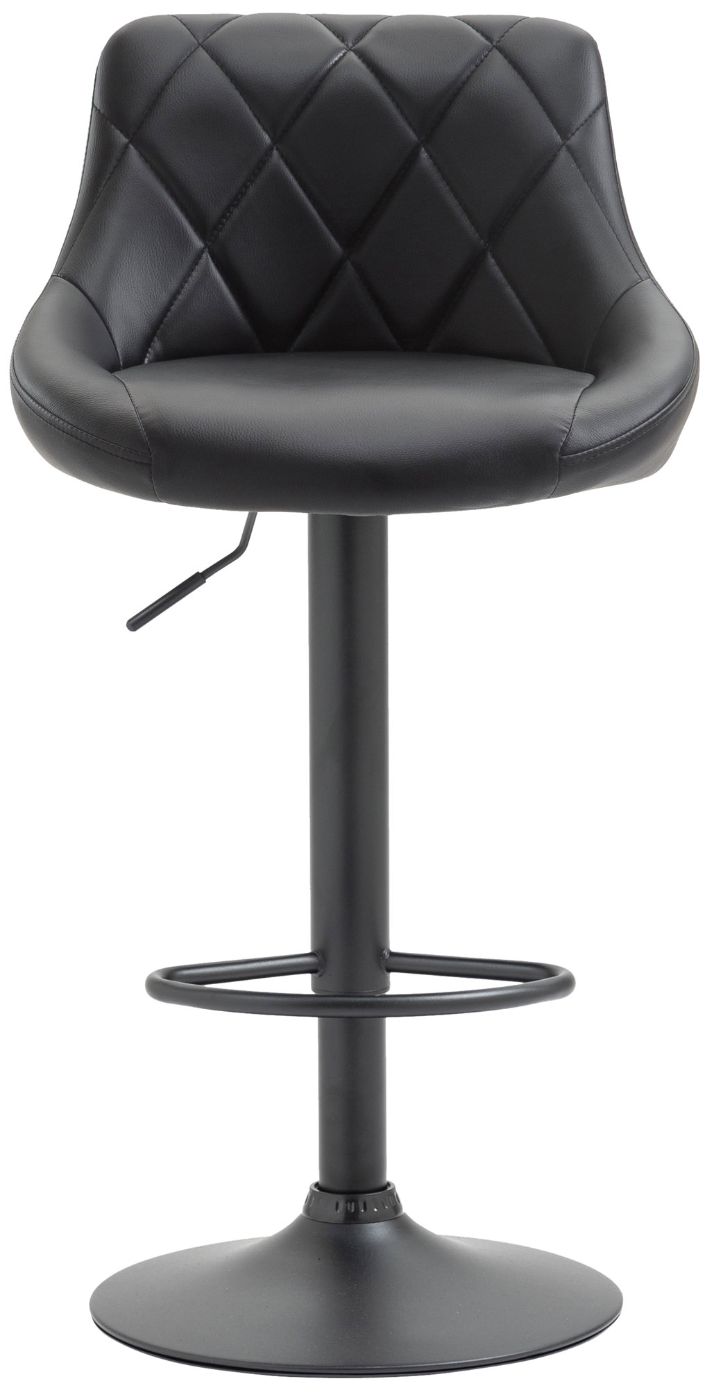 Barhocker Lazio Kunstleder schwarz, schwarz