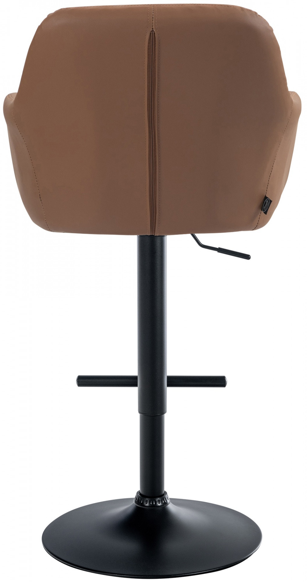Barhocker Natoma Kunstleder schwarz, hellbraun