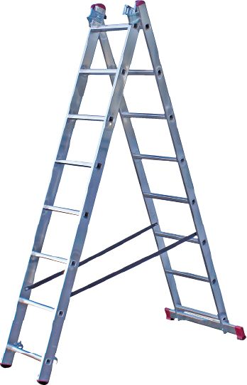CORDA Vielzweckleiter 3x8 Sprossen