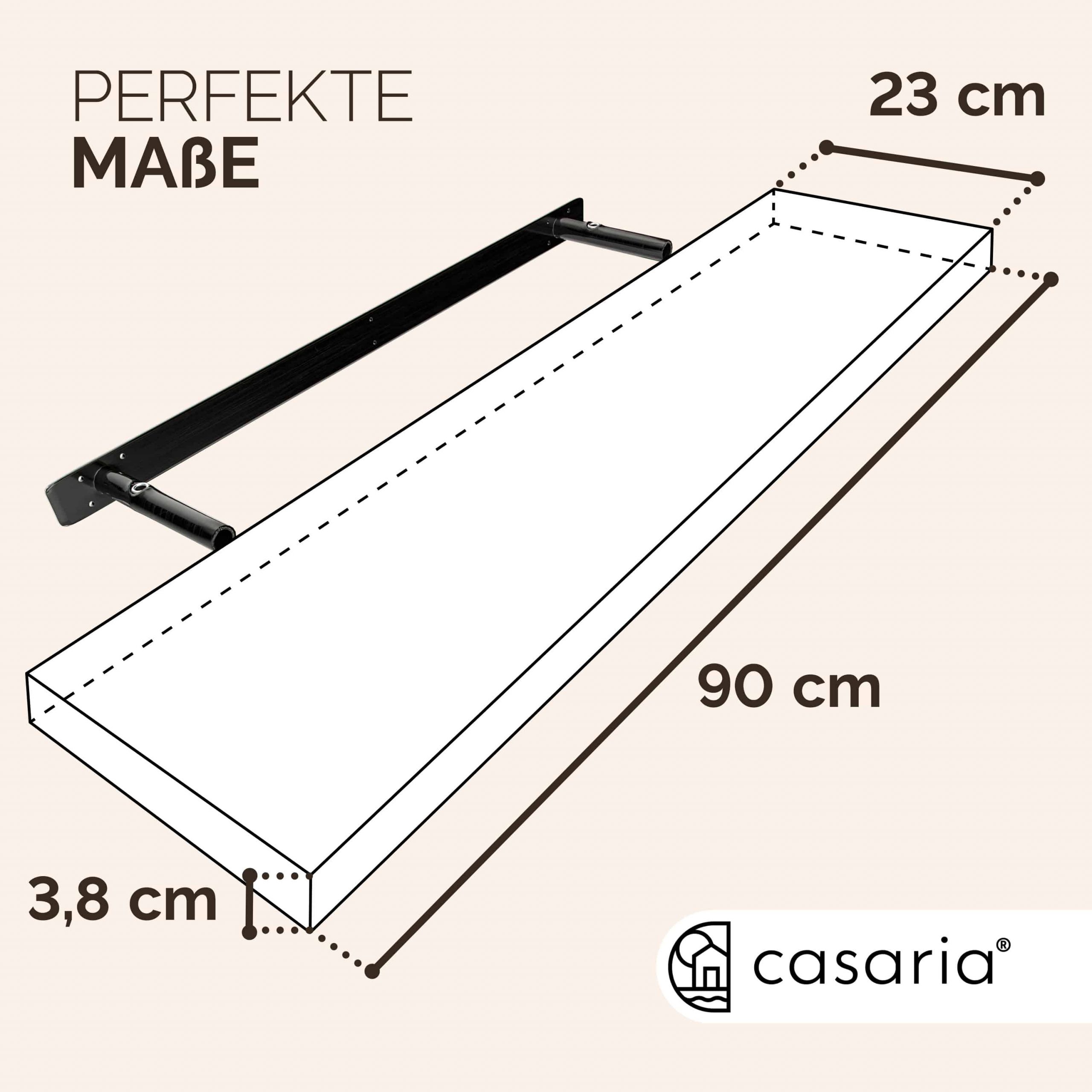 Schweberegal 90cm eiche