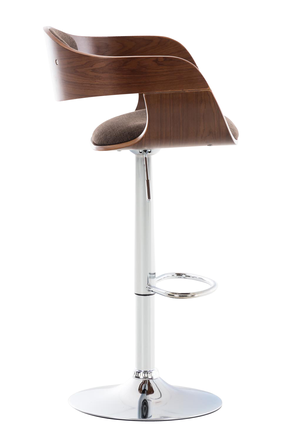 Barhocker Kingston C Stoff, walnuss/braun