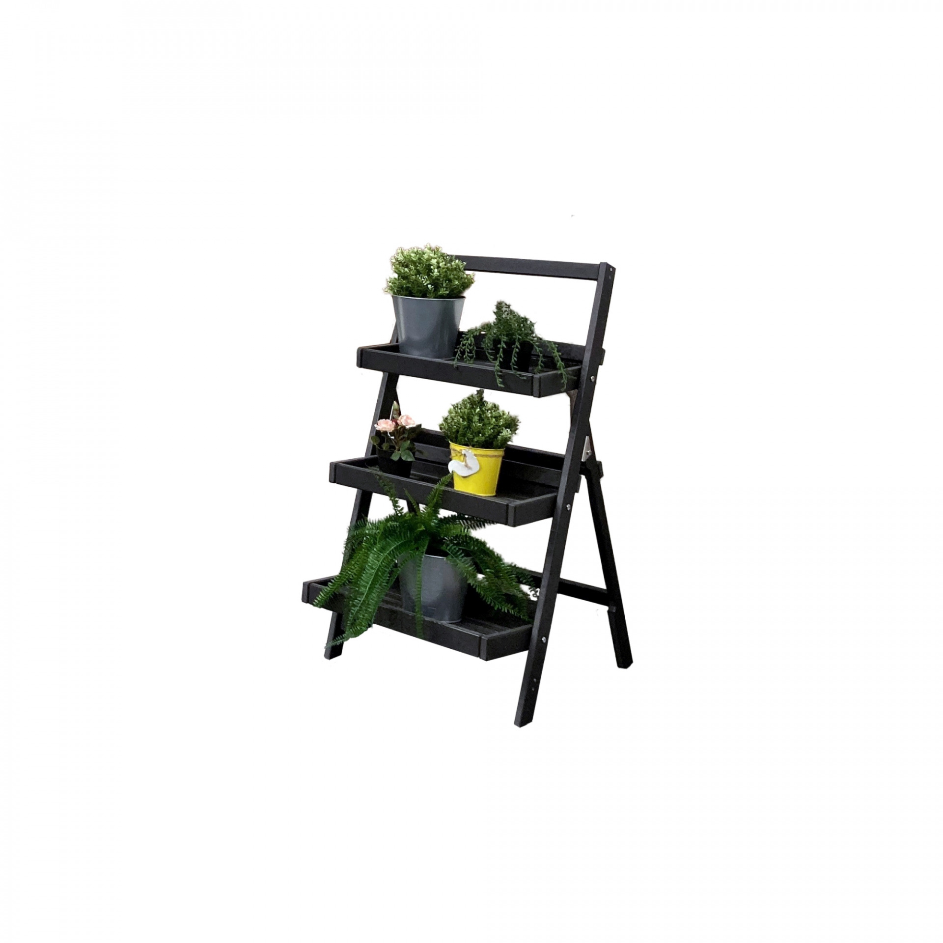 ESTRAGON Kräuterleiter, 100 x 50 x 58 cm, HDPE Kunststoff, ANTHRAZIT