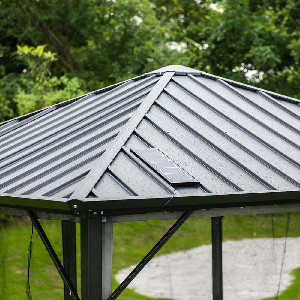 LED Solar Pavillon AZUR - 300 x 270 cm