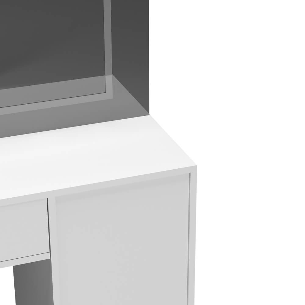 Schminktisch mit Spiegel und LED-Beleuchtung IMANI - Weiß