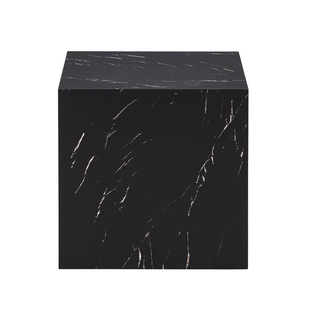 Couchtisch Marmor AMIRI M - 50 x 50 cm Schwarz