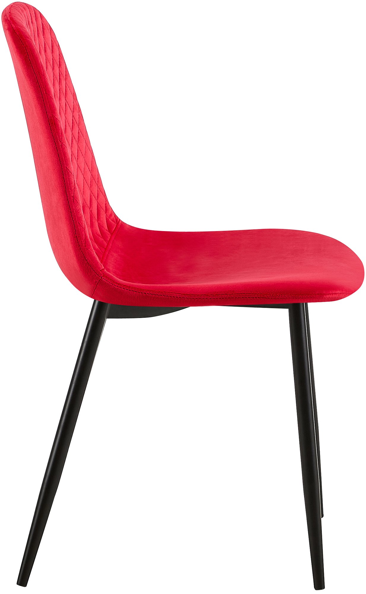 Stuhl Giverny Samt, rot