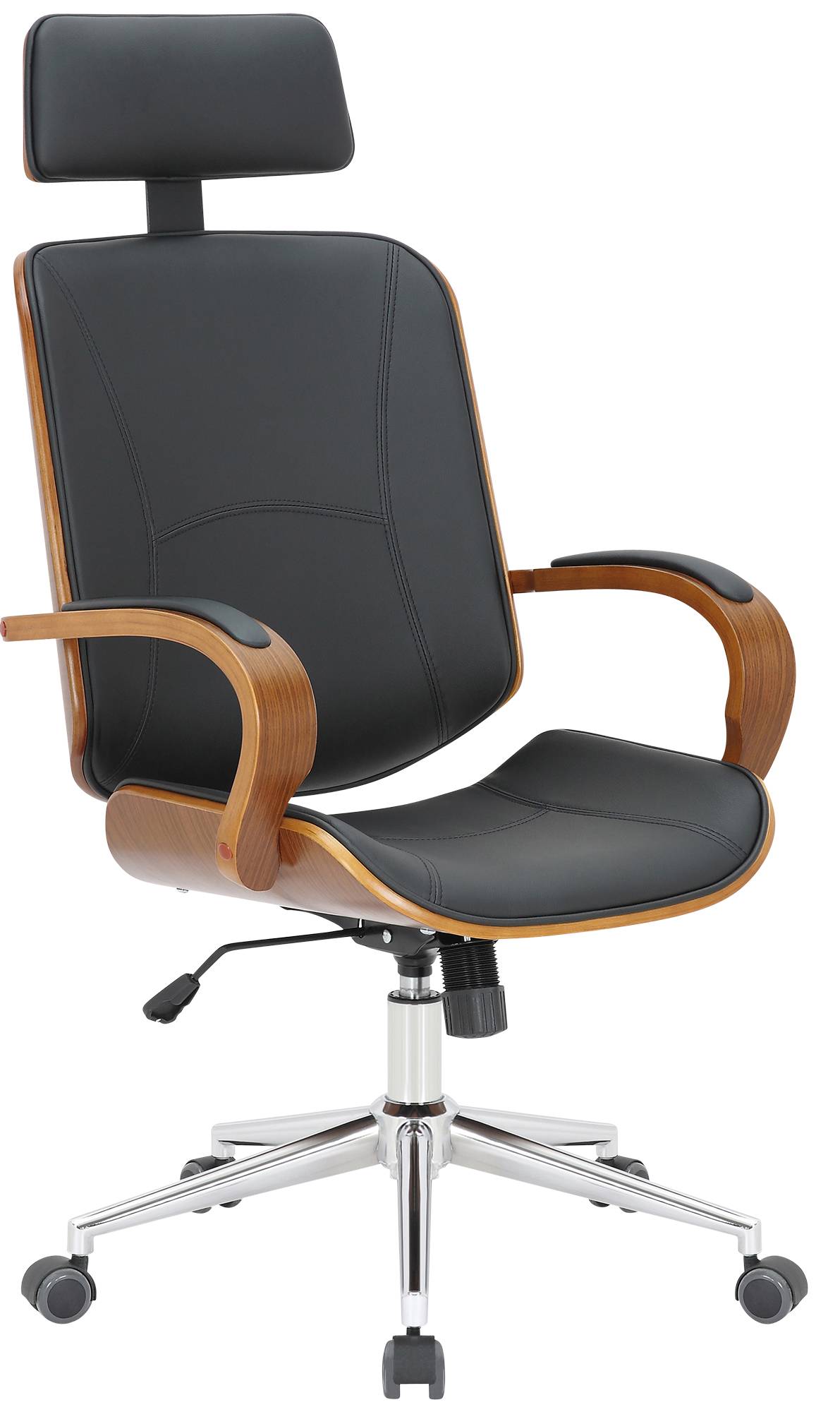 Bürostuhl Dayton, walnuss/schwarz
