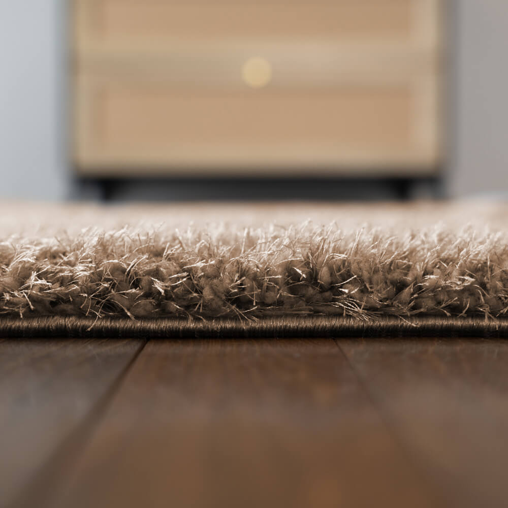 Hochflor Teppich SOFI - 150 x 80 cm Braun