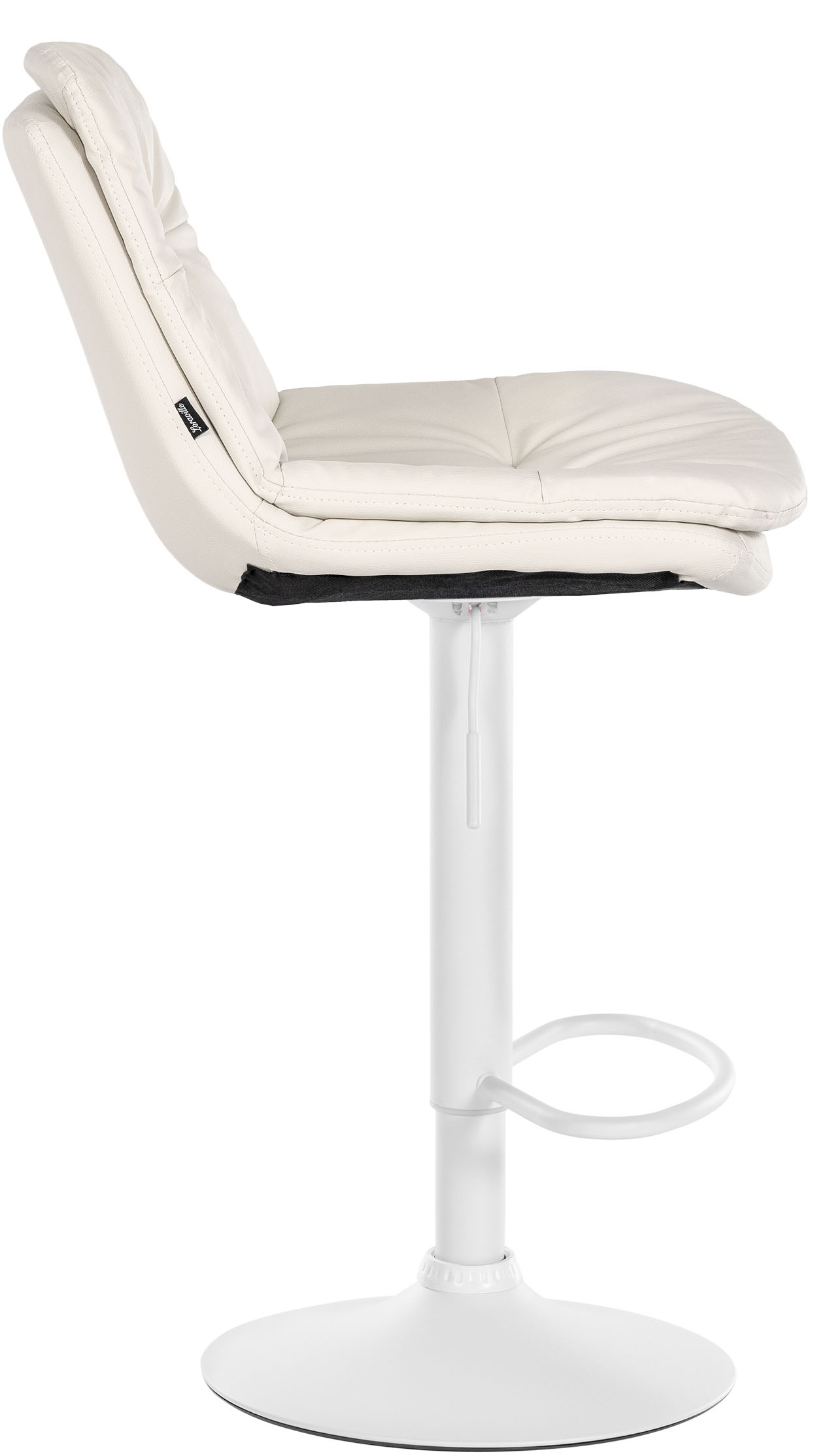 Barhocker Laurel Kunstleder weiß, weiß